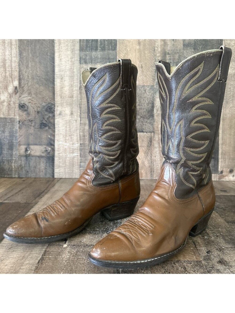Nocona Vintage Western Cowboy Boots Mens 11 B